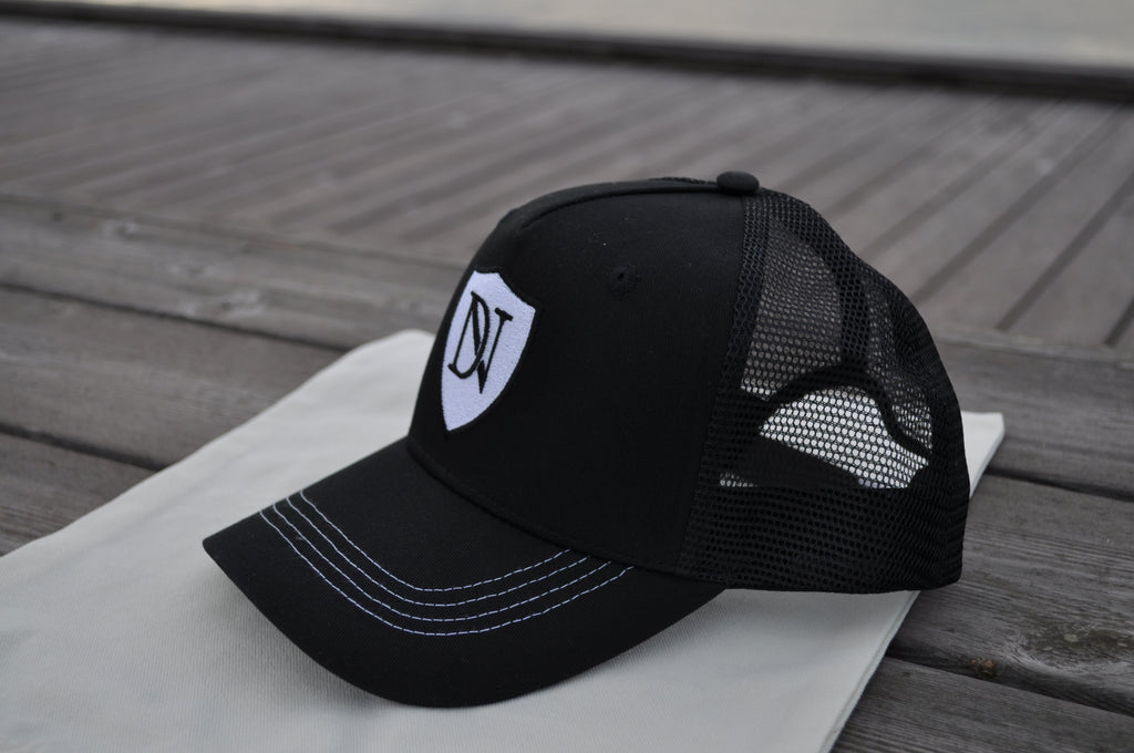 Black Trucker Cap